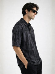 Fadeform Black Half Sleeve Polo T-Shirt