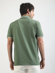 Liberte Hunter Green Half Sleeve Polo T-Shirt