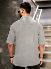 Cubic Grey Half Sleeve Shirt