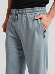 Canvas Baggy Fit Light Grey Track Pant