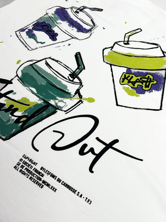 Stand Out White Half Sleeve T-Shirt