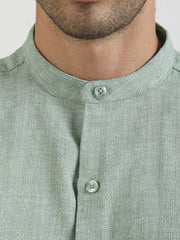 Self Jacquard Pista Full Sleeve Shirt