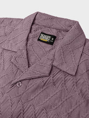 Creased Dusty Pink Half Sleeve Shirt