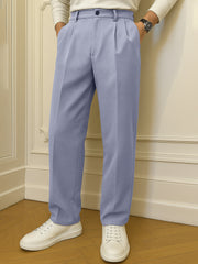 Korean Light Grey Elastic Trouser
