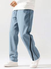 Power Piping Light Grey Baggy Trackpant