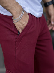 Streetstyle Burgundy Baggy fit Cargo Pant