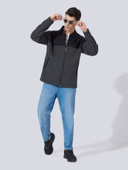 Solid Black, Dark Grey Full Sleeve Shacket