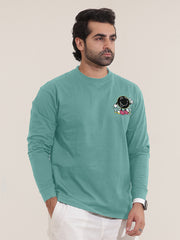 Bowling Berly Green Fullsleeve Oversized T-Shirt