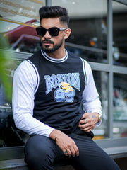 Baseball Black Fullsleeve T-Shirt