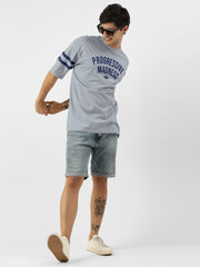 Madness Navy Half Sleeve T-Shirt