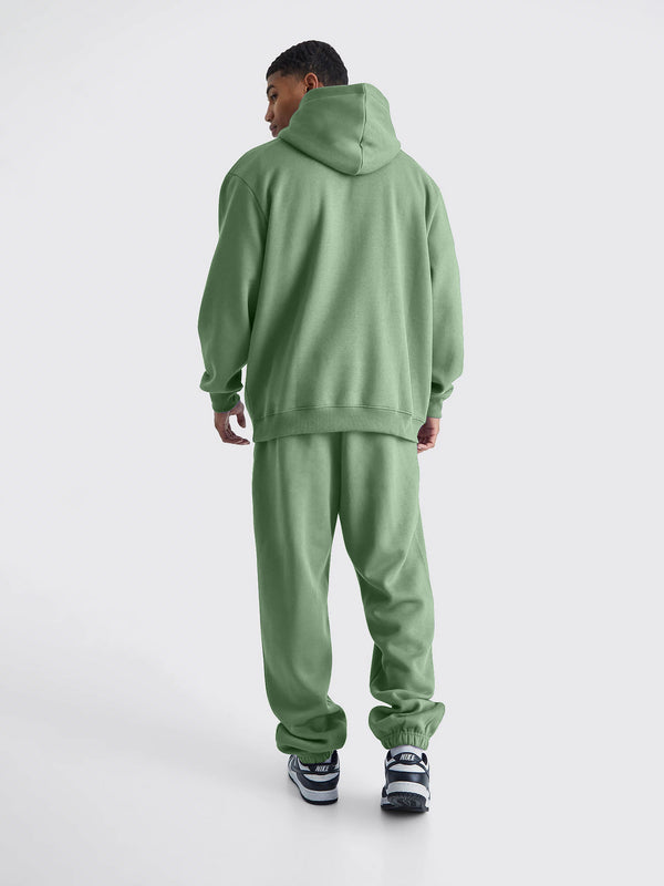 Solid Hunter Green Sweatshirt and Jogger Cozy Cut Co-Ords