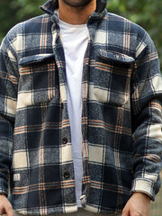 Checkered Black Full Sleeve Shacket