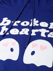 Broken Hearts Royal Blue Full Sleeve Sweatshirt