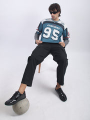 Mesh Jersey Teal Blue Tshirt