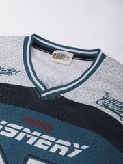 Mesh Jersey Teal Blue Tshirt