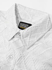 Creased White Full Sleeve Full Sleeve Shirt