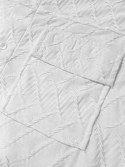 Creased White Full Sleeve Full Sleeve Shirt