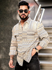 Aztec Yellow Full Sleeve Shirt