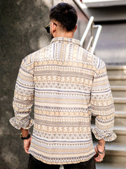 Aztec Yellow Full Sleeve Shirt