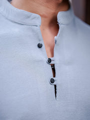 Solid Light Grey Half Sleeve T-Shirt