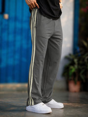Baggy Fit Dark Grey Taped Pant