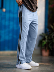 Baggy Fit Light Grey Taped Pant