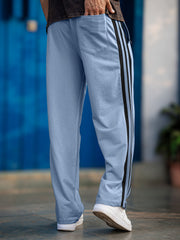 Baggy Fit Light Grey Taped Pant