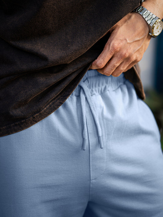 Baggy Fit Light Grey Taped Pant