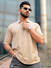 Elliot Biscuit Half Sleeve Polo T-Shirt
