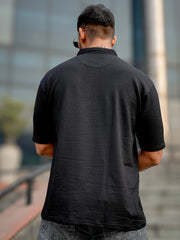 Elliot Black Half Sleeve Polo T-Shirt