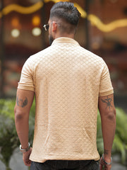 Kite Beige Half Sleeve Polo T-Shirt