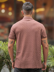 Kite Brown Half Sleeve Polo T-Shirt