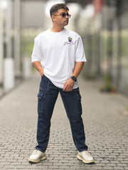 Stand Out White Half Sleeve T-Shirt