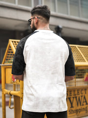 Boston Acid Wash Black Half Sleeve T-Shirt