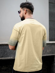 Spray Line Butterscotch HalfSleeve T-Shirt