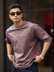 Brooklyn Acid Wash Dusty Pink Half Sleeve T-Shirt