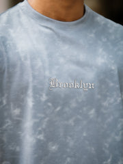 Brooklyn Acid Wash Light Grey Half Sleeve T-Shirt