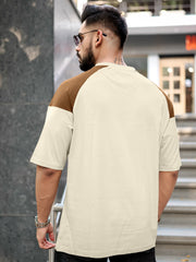 Again Biscuit, Brown Half Sleeve T-Shirt