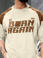 Again Biscuit, Brown Half Sleeve T-Shirt