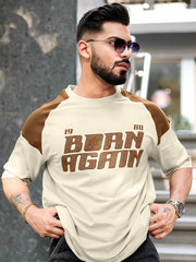 Again Biscuit, Brown Half Sleeve T-Shirt
