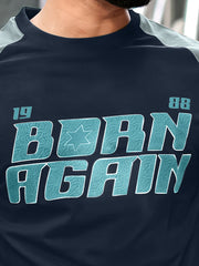 Again Navy, Light Grey Half Sleeve T-Shirt