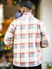 Checkered Onion Zipper Full Sleeve Shacket