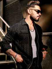 RippleWave Black Full Sleeve Shirt