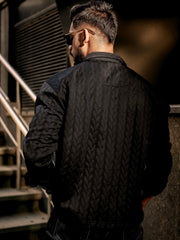 RippleWave Black Full Sleeve Shirt