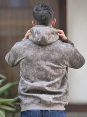 Cloud Printed Dark Green Full Sleeve Sweatshirt