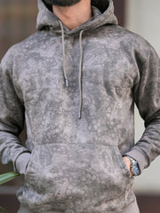 Cloud Printed Dark Green Full Sleeve Sweatshirt