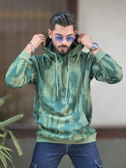 Splatter Spray Wave Green Full Sleeve Sweatshirt