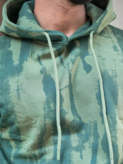 Splatter Spray Wave Green Full Sleeve Sweatshirt