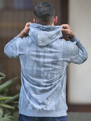 Splatter Spray Wave Light Grey Full Sleeve Sweatshirt