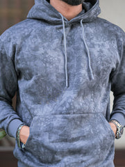 Cloud Printed Light Grey Full Sleeve Sweatshirt